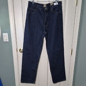 RedHead Men's Dark Blue Straight Jeans